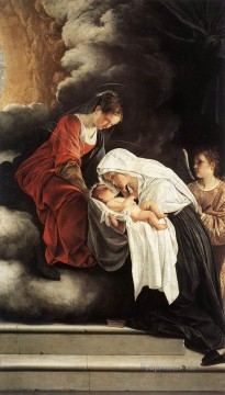 Orazio Gentileschi Painting - La visión de santa Francesca Romana, pintor barroco Orazio Gentileschi
